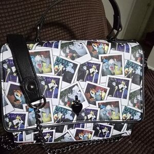 LOUNGEFLY DISNEY VILLAINS CLUB POLAROID CROSSBODY PURSE